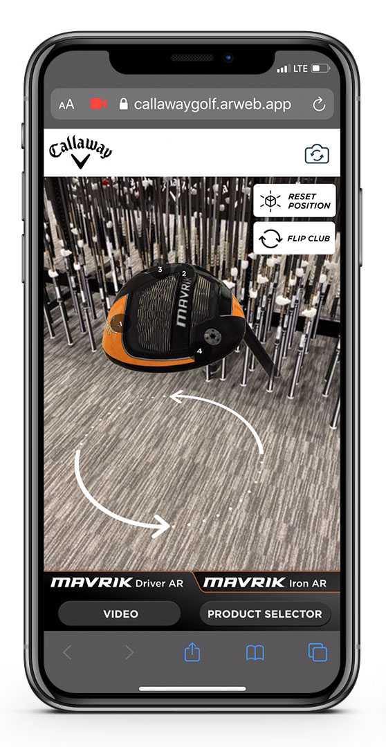 Callaway WebAR Activation